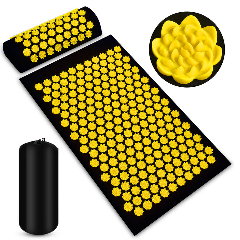Arogya™ Acupressure Mat & Neck Pillow Set – Back & Neck Relaxation